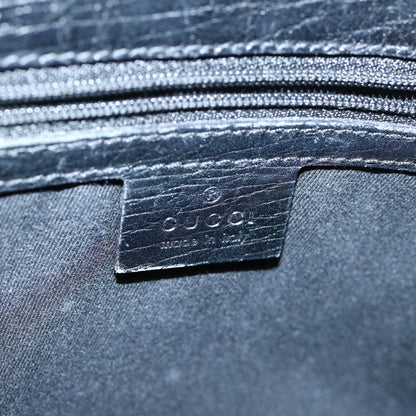 GUCCI GG Canvas Bamboo Tote Bag Navy 112526  tb929