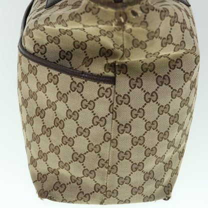GUCCI GG Canvas Web Sherry Line Mothers Bag Tote Bag Beige Red 155524  tb937