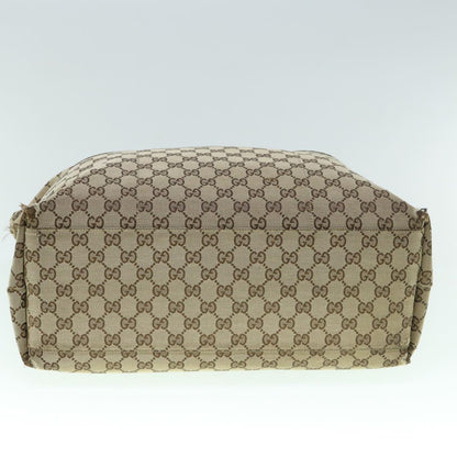 GUCCI GG Canvas Web Sherry Line Mothers Bag Tote Bag Beige Red 155524  tb937