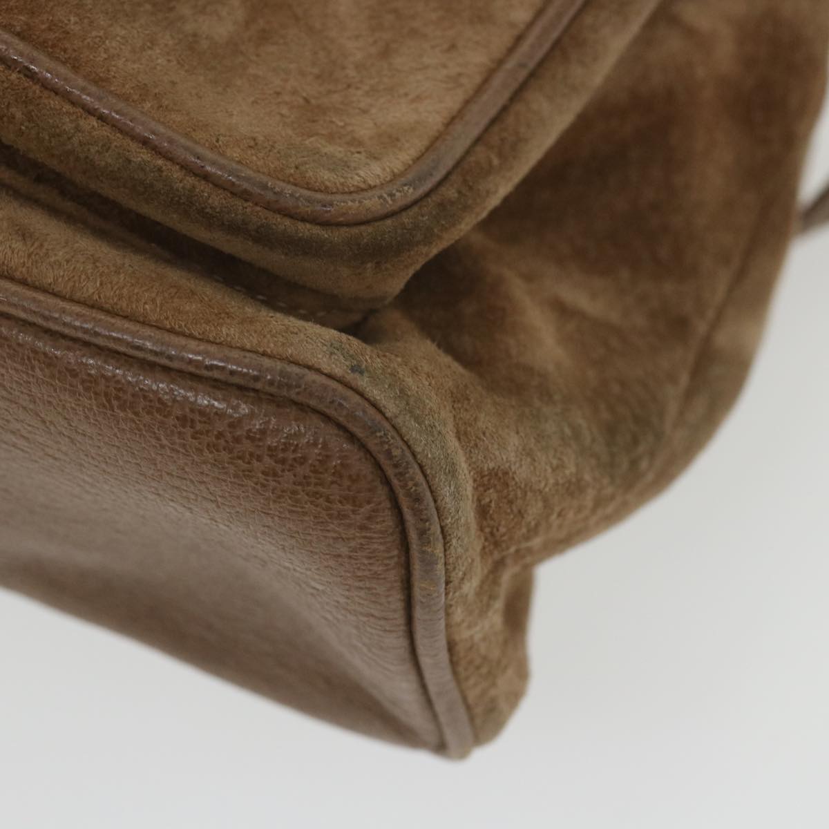GUCCI Bamboo Backpack Suede Brown 003 1817 0016  th4222