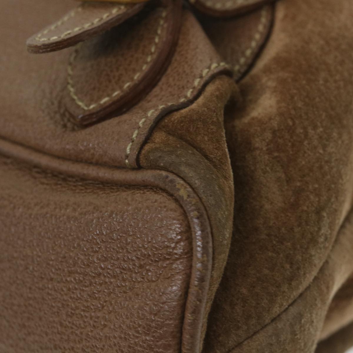 GUCCI Bamboo Backpack Suede Brown 003 1817 0016  th4222