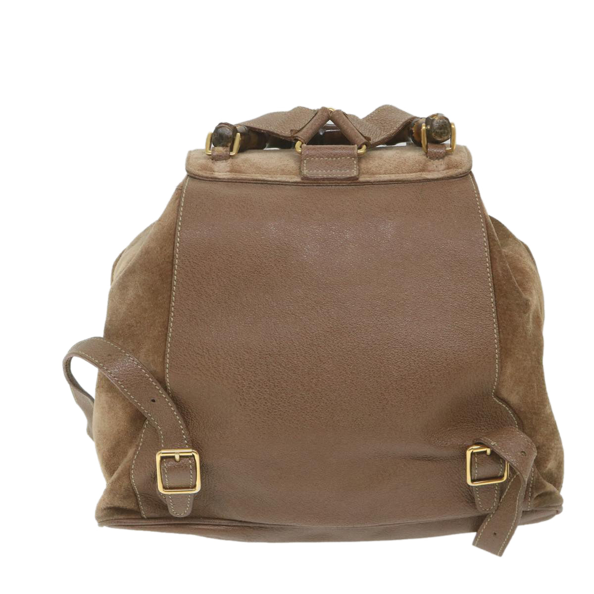 GUCCI Bamboo Backpack Suede Brown 003 1817 0016  th4222