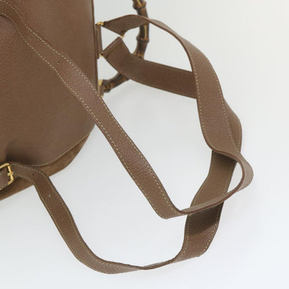 GUCCI Bamboo Backpack Suede Brown 003 1817 0016  th4222