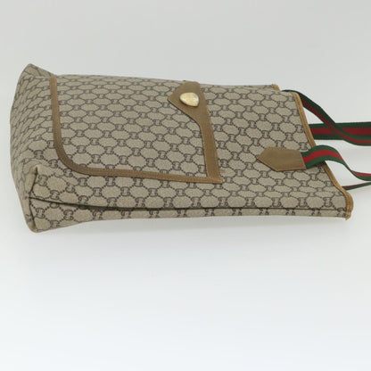 GUCCI GG Plus Supreme Web Sherry Line Tote Bag Beige Red Green  th4245