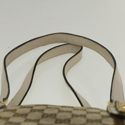 GUCCI GG Canvas Sherry Line Bamboo Tote Bag Canvas Beige 137396  th4311