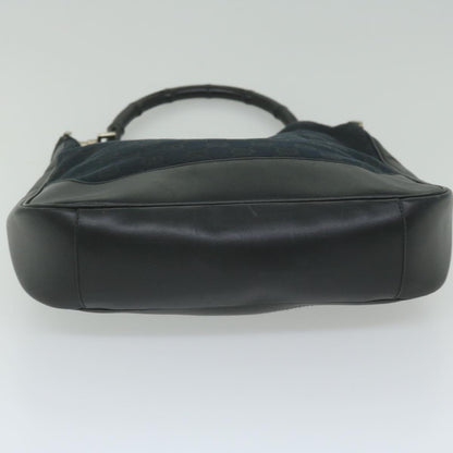GUCCI Bamboo Hand Bag Leather Black 001 4058 2404  th4342