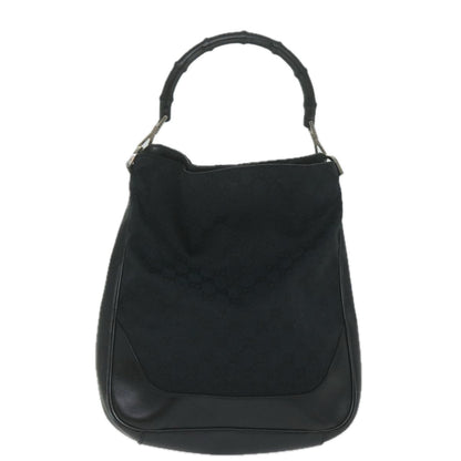 GUCCI Bamboo Hand Bag Leather Black 001 4058 2404  th4342