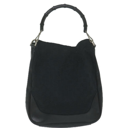 GUCCI Bamboo Hand Bag Leather Black 001 4058 2404  th4342