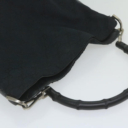 GUCCI Bamboo Hand Bag Leather Black 001 4058 2404  th4342
