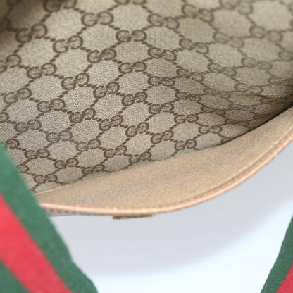 GUCCI GG Supreme Web Sherry Line Tote Bag Beige Red Green 39 02 003  th4362