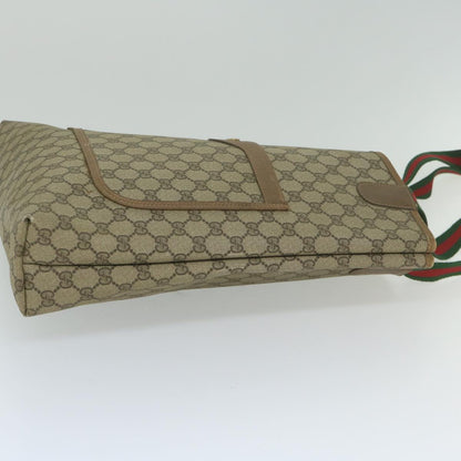 GUCCI GG Supreme Web Sherry Line Tote Bag Beige Red Green 39 02 003  th4362