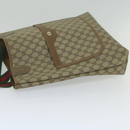 GUCCI GG Supreme Web Sherry Line Tote Bag Beige Red Green 39 02 003  th4362