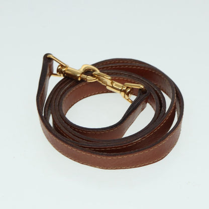 GUCCI Bamboo Hand Bag Leather 2way Brown Gold 007 1014 0231  th5242