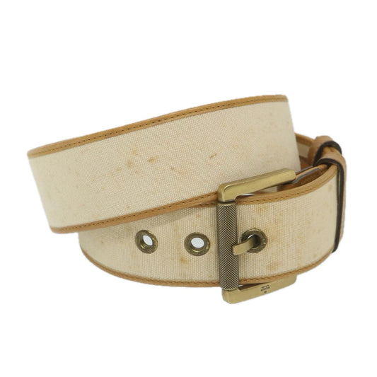 GUCCI Belt Canvas 30.3""-32.3"" Beige Brown 109327 1278