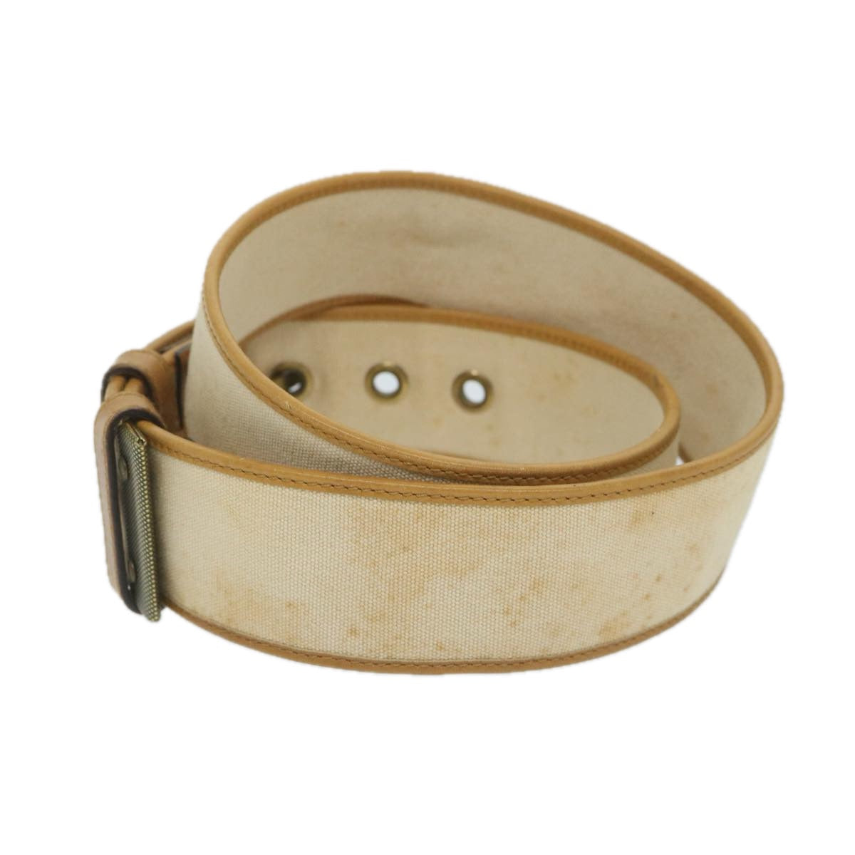 GUCCI Belt Canvas 30.3""-32.3"" Beige Brown 109327 1278