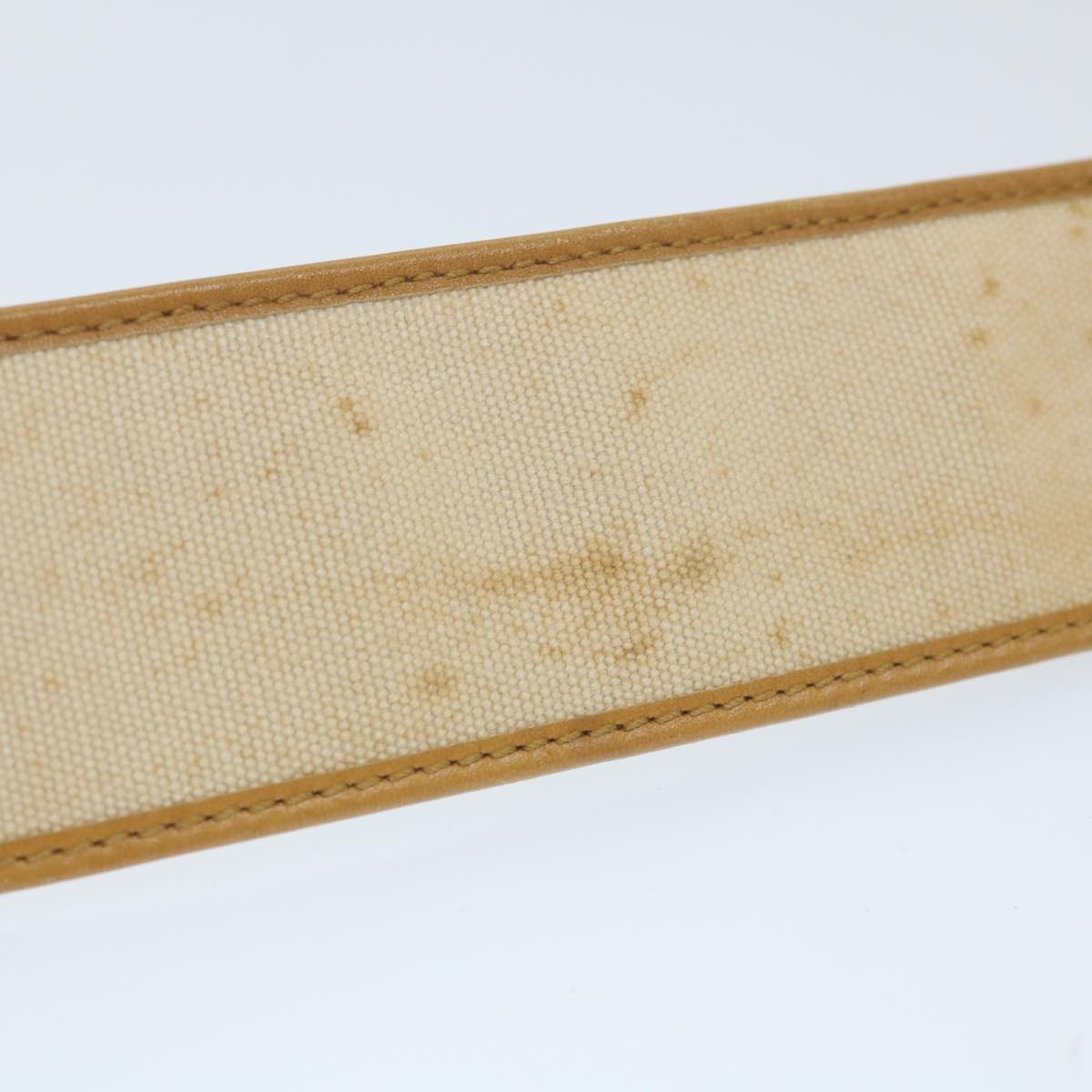 GUCCI Belt Canvas 30.3""-32.3"" Beige Brown 109327 1278