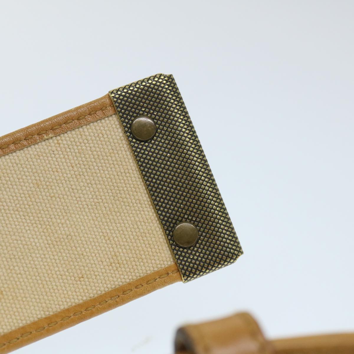 GUCCI Belt Canvas 30.3""-32.3"" Beige Brown 109327 1278