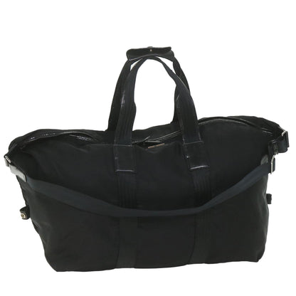GUCCI Boston Bag Canvas 2way Black 1360