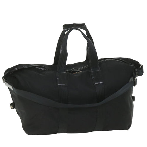 GUCCI Boston Bag Canvas 2way Black 1360