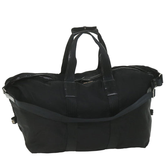 GUCCI Boston Bag Canvas 2way Black 1360