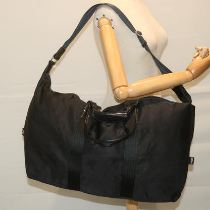 GUCCI Boston Bag Canvas 2way Black 1360