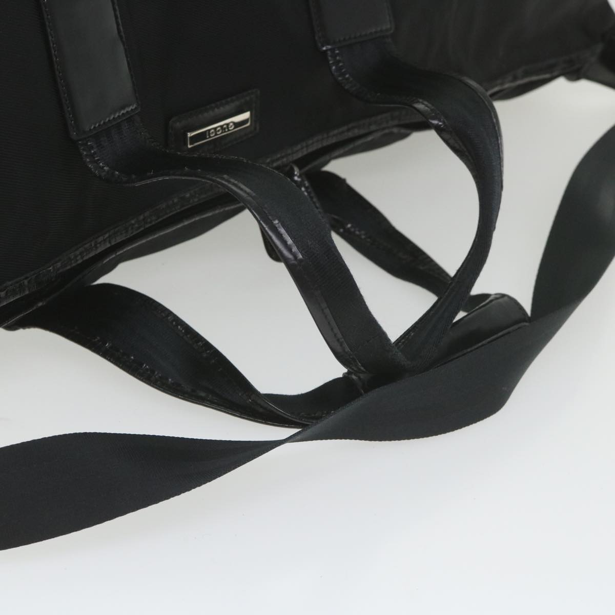 GUCCI Boston Bag Canvas 2way Black 1360