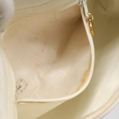 CHANEL Pouch Caviar Skin White Gold CC ti2536