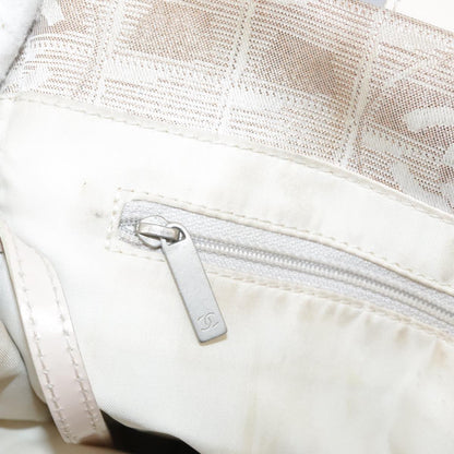 CHANEL New Travel line Tote Bag Nylon Beige CC ti2609