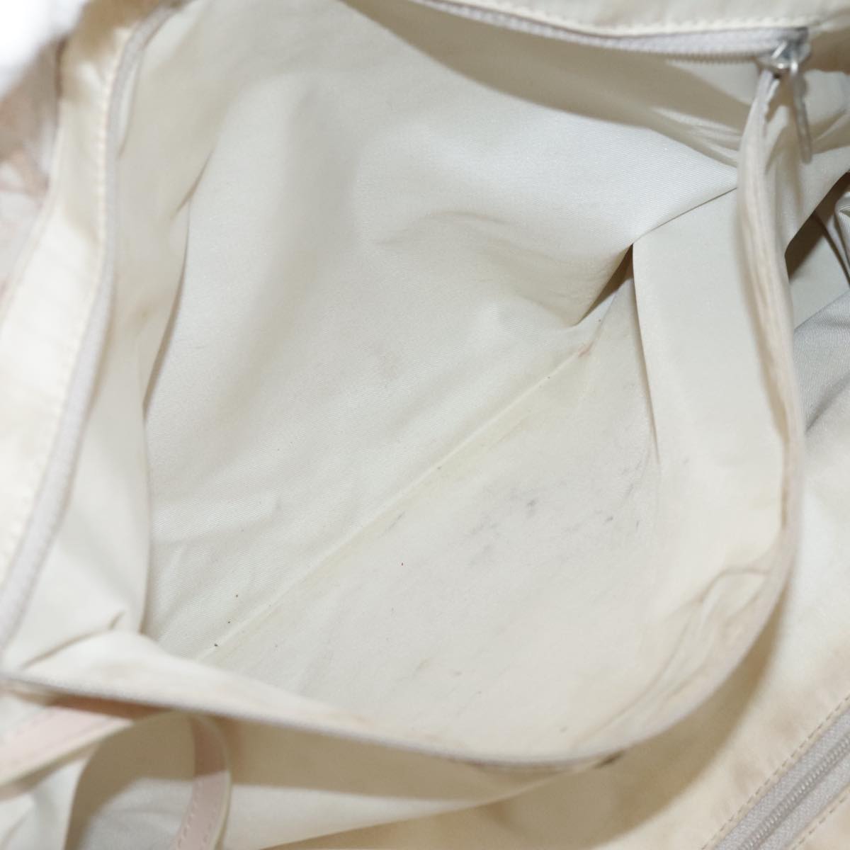 CHANEL New Travel line Tote Bag Nylon Beige CC ti2609