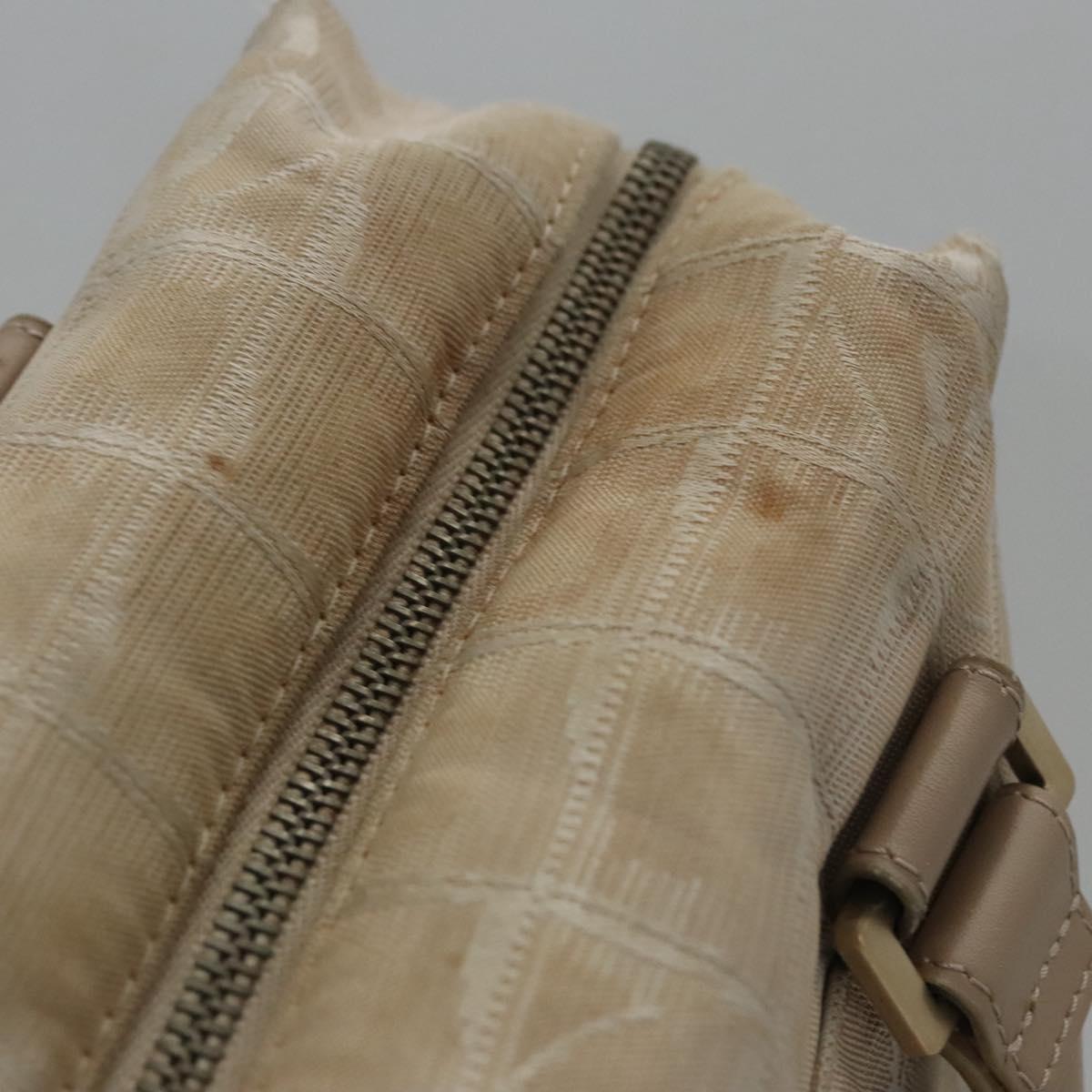 CHANEL New Travel line Hand Bag Nylon Beige CC ti2693