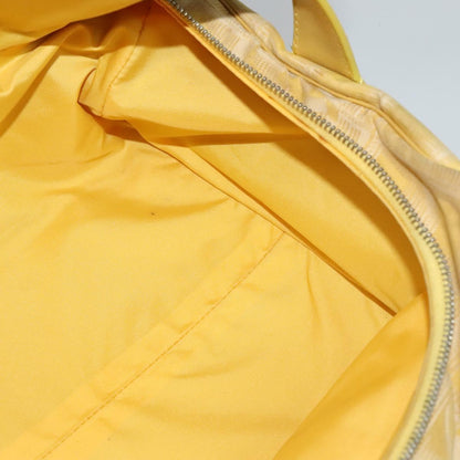 CHANEL New Travel line Hand Bag Nylon Yellow CC ti2710