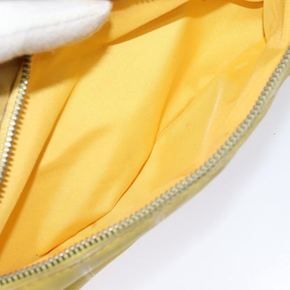 CHANEL New Travel line Hand Bag Nylon Yellow CC ti2710