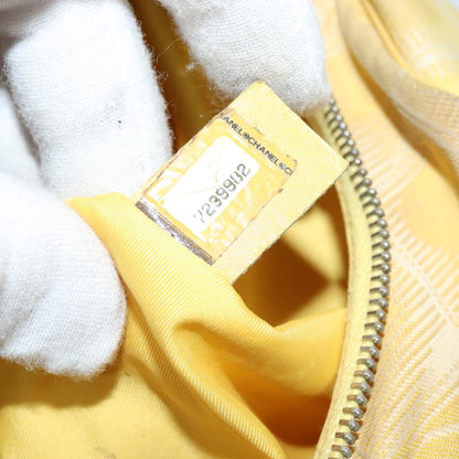CHANEL New Travel line Hand Bag Nylon Yellow CC ti2710