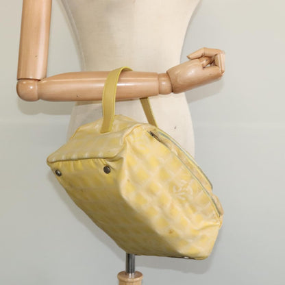 CHANEL New Travel line Hand Bag Nylon Yellow CC ti2710