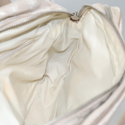 CHANEL New Travel Line Hand Bag Nylon Beige CC ti2714