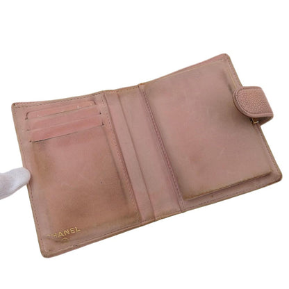 Chanel Caviar Skin Folding Wallet with Coin Purse A13497