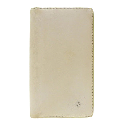 Chanel Camellia Leather Long Wallet A46511