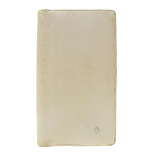 Chanel Camellia Leather Long Wallet A46511