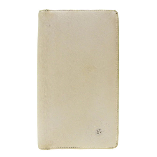 Chanel Camellia Leather Long Wallet A46511