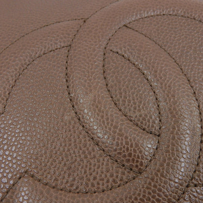 Chanel Caviar Chain Shoulder Bag Vintage Brown