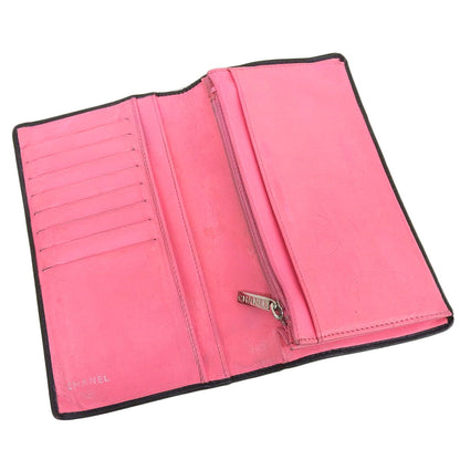 Chanel Cambon Line Bifold Long Wallet A26717