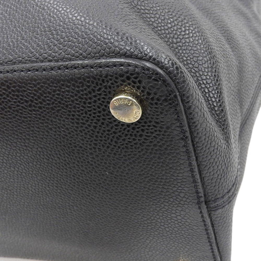 Chanel Caviar Skin Coco Mark Turn Lock Shoulder Bag Vintage
