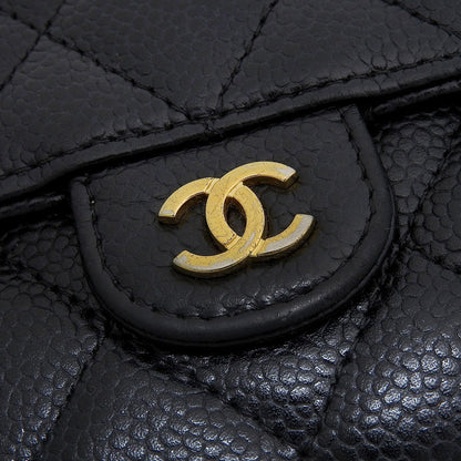 Chanel Caviar Skin Long Wallet A80758