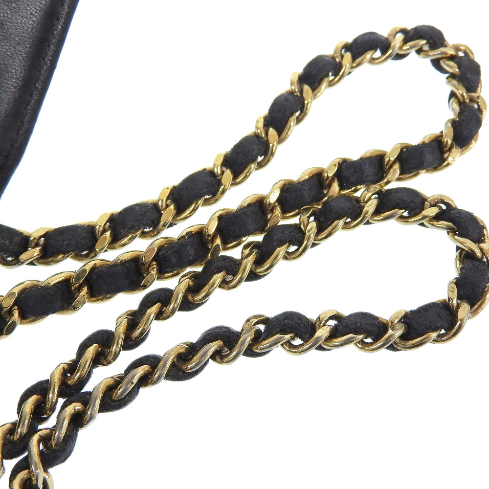 Chanel Caviar Skin Chain Wallet A13509