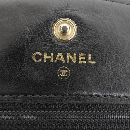 Chanel Caviar Skin Chain Wallet A13509