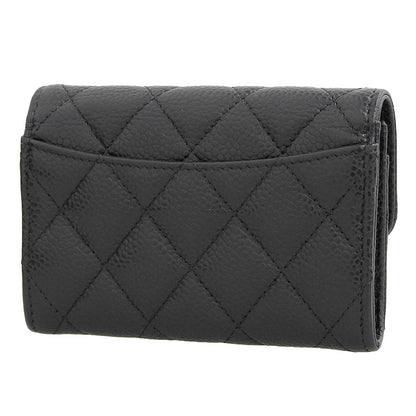 Chanel Caviar Skin Business Card Holder AP0214