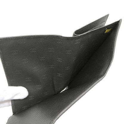 Chanel Leather Trifold Wallet Black