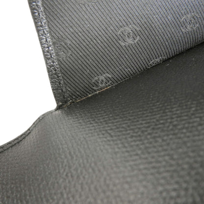 Chanel Leather Trifold Wallet Black