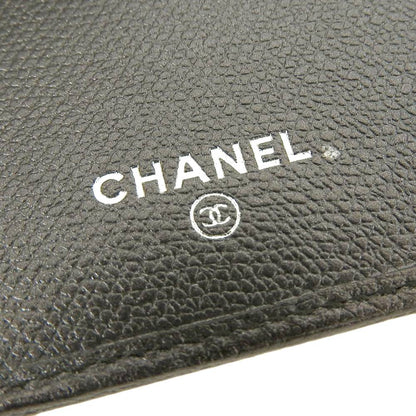 Chanel Leather Trifold Wallet Black