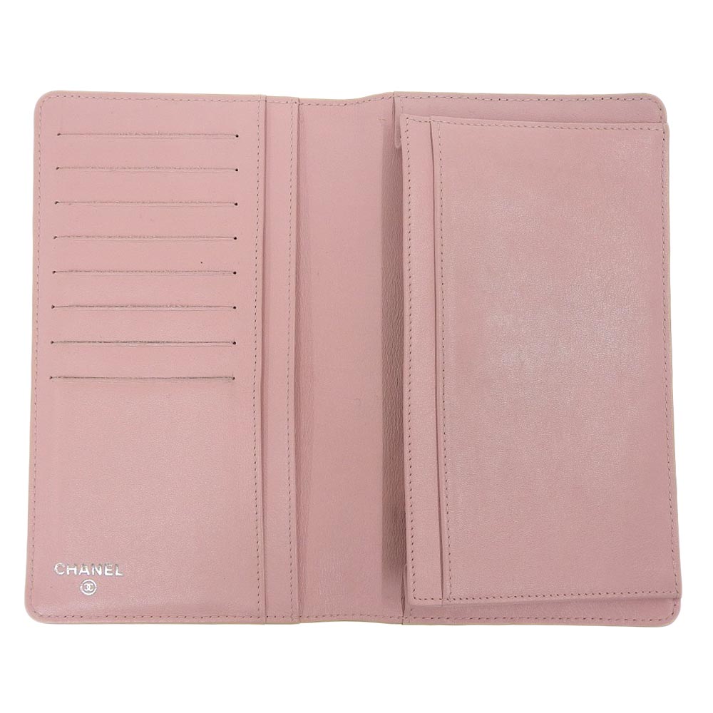 Chanel Caviar Skin Bifold Long Wallet A48651